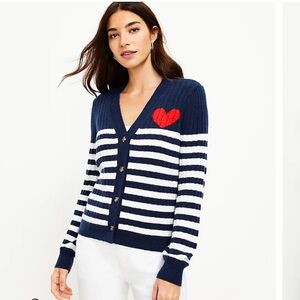 NWT Ann Taylor LOFT ❤️ Puff Sleeve V-Neck Cardigan Size: XS